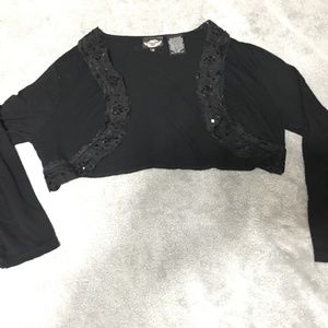 Harley Davidson Women's Black Shrug 1W